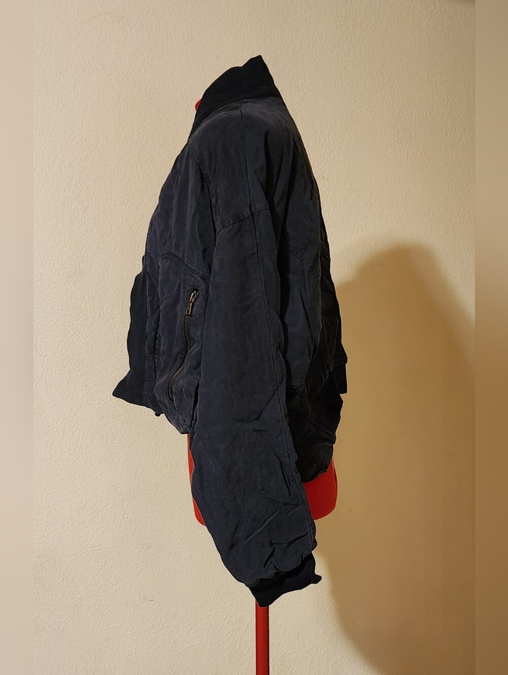 🔥NWT Young Fabulous & Broke Fara Convertible Upside Down Bomber Jacket - Size L - Picture 2 of 7